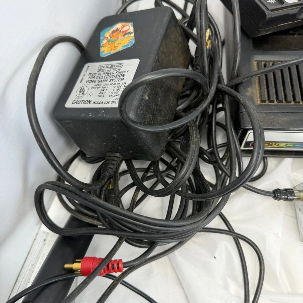 Vintage ColecoVision Console Bundle with Expansion Module 1 Wico Boss Joystick